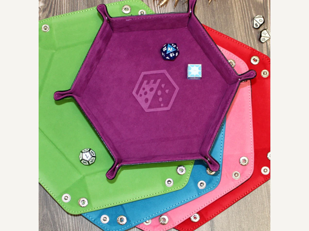 Hex Fold Dice Tray product photo.