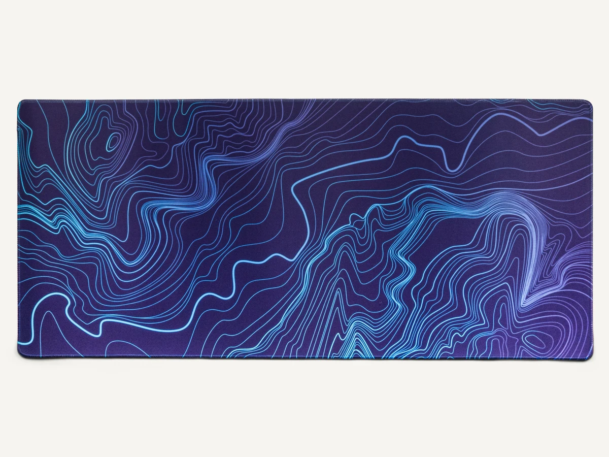 Neon Boulevard Desk Mat product photo.
